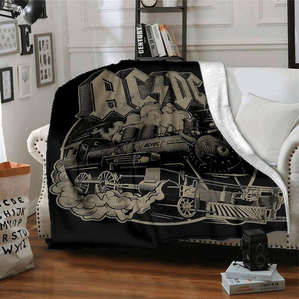 1PC AC/DC Blanket Soft Warm All Season Throw for Sofa, Bed, Car, Office Vibrant Colorful Design, Durable & Cozy Gift