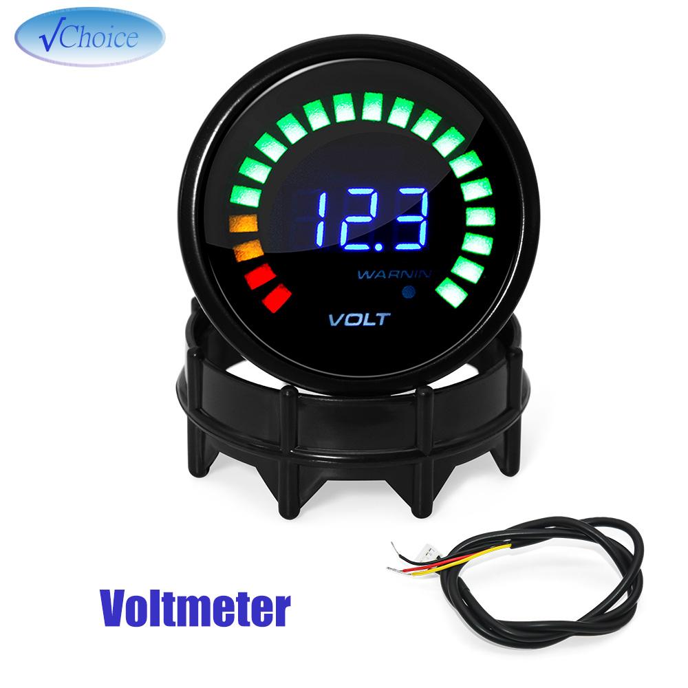2" 52MM Digital Car gauge Tachometer BAR PSI Boost Vacuum Water Temp Oil Temp Oil Press Voltmeter Air Fuel Ratio EGT Temp meter