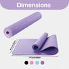 High Density EVA Yoga Mat Durable Professional Mat for Men and Women Home Workout Non-Slip 3mm Pilates Mat with Shock Absorption and Portability