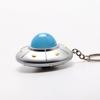 LED Light UFO Keyring Pendant Spaceship Model Keyring Kids Toy Flying Disc Keychain  Small Toy