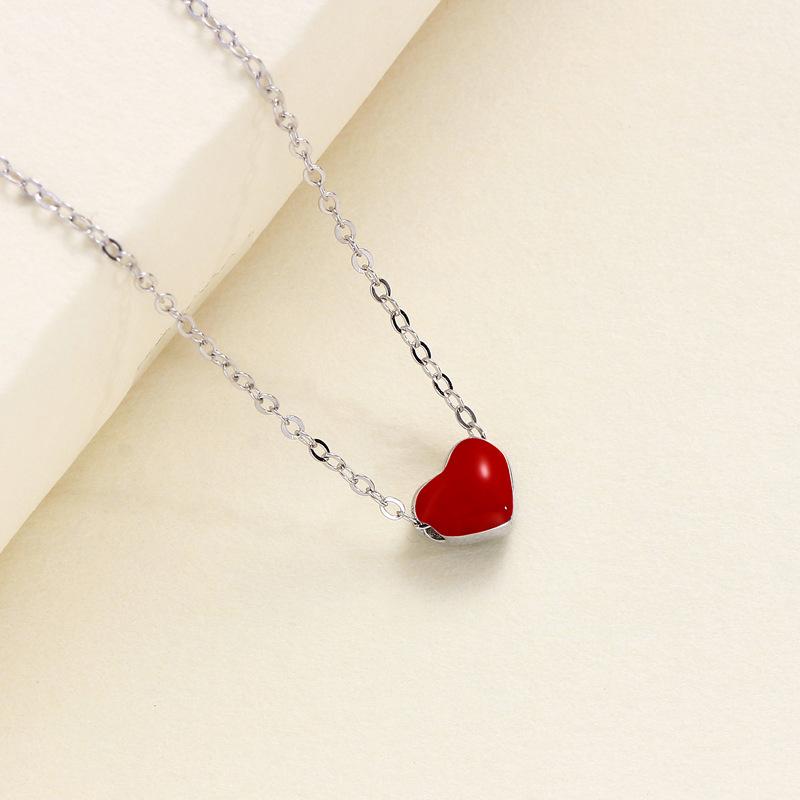Love Necklace Female Personality Niche Design Sense Two-color One Two-wear Temperament Collarbone Chain Female