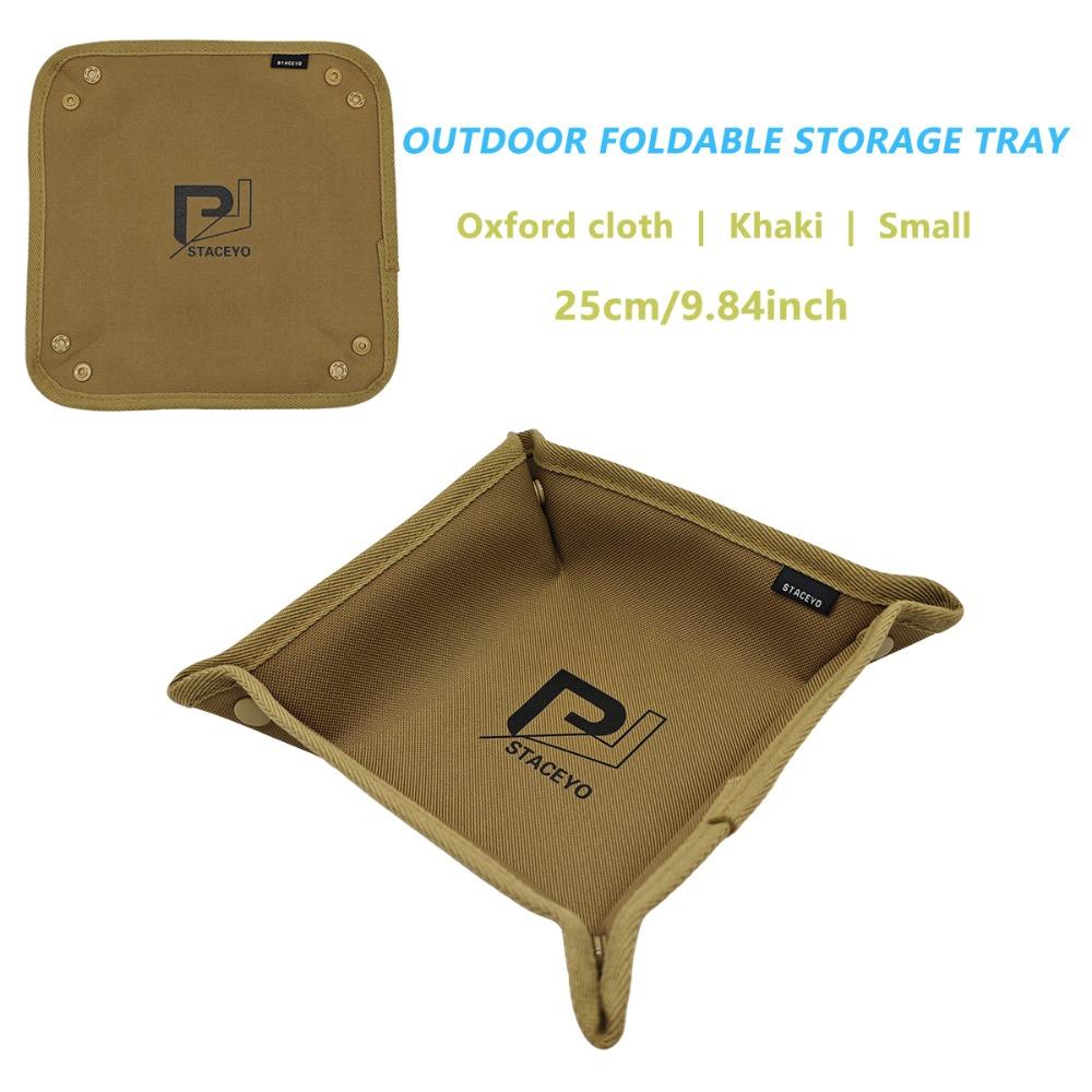 S/L Office Desktop Storage Tray Clutter-Free Square Foldable Storage Tray Oxford Cloth Sundries Storage Basket