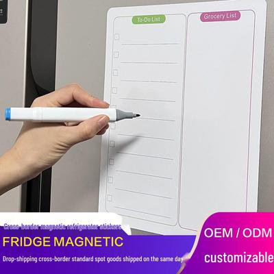 Magnetic Calendar and Memo Board - Soft Whiteboard Refrigerator Magnet Sticker