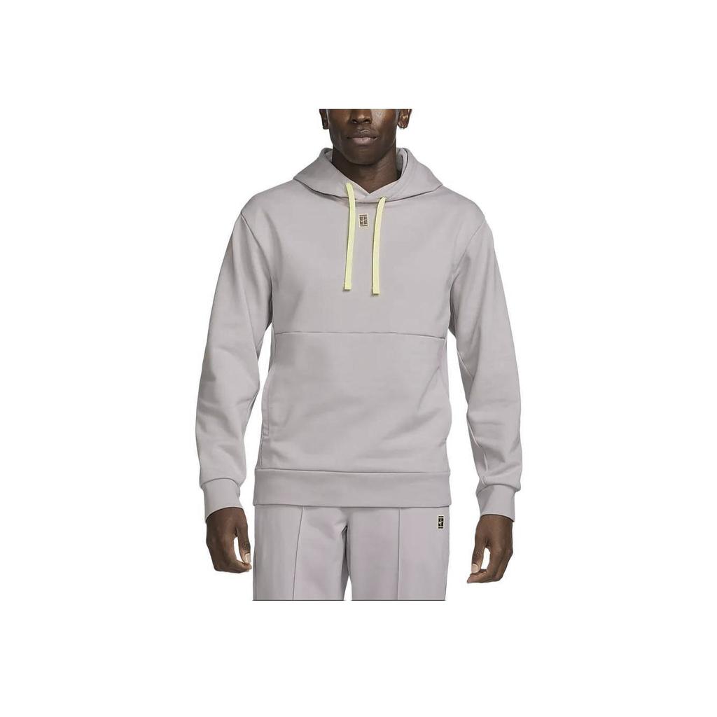 Nike Court Solid Color Hooded Drawstring Quick-Dry Casual Hoodie Men hoodies Gray Purple DA5712-019