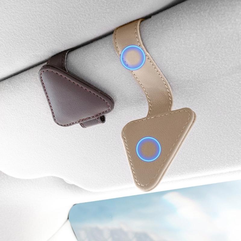 Multifunctional Eyeglass & Sunglass Holder for Car Compact & Practical Sunglass Storage Stylish Car Sunglasses Clamp