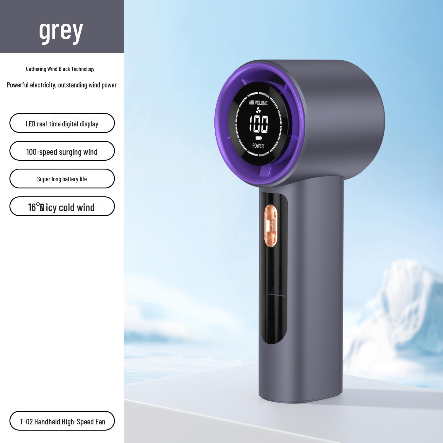 

Высокоскоростной ручной USB-вентилятор T03 с турбиной на 100 скоростей и полупроводниковым охлаждением