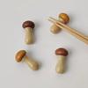 2Pcs Smooth Surface Chopstick Holders Mushroom Shape Tableware Rests  Kitchen Supplies