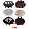 4pcs Car Wheel hub Center Cap Badge covers sticker accessories For Kia Rio Ceed Sportage Sorento Seltos Picanto Optima K2 K3S