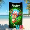 Customizable personalized beach towels One Piece Chopper themed designs.Suitable for the beach, yoga, sports;ideal as beach accessories
