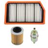A96E-Motorcycle Air Filter Oil Fuel Filter Kit For ODES 650 800 1000 ATV Part Numbers 21170101731 13204060001 13204060000 210401