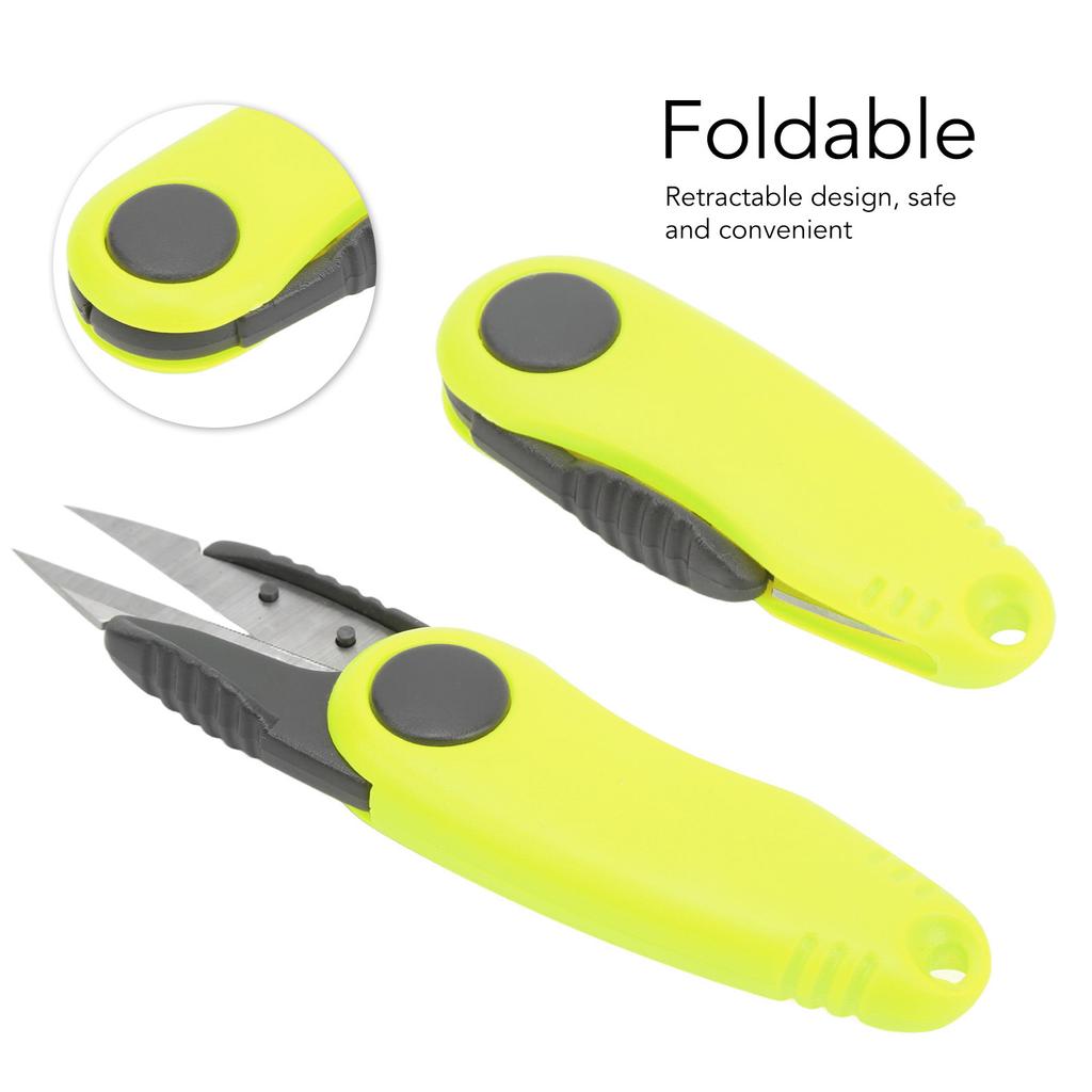 2 PCS Badminton Line Scissors Fast Shrimp Shaped Scissors Outdoor Portable Folding Fishing Line Clipper