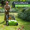 21 Inches Pickup Pro Garden Sweeper - Manual Leaf & Grass Push Lawn Sweeper 2025 USA