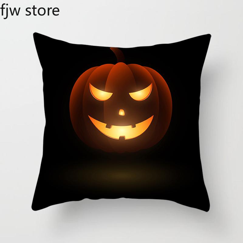 Halloween Pumpkin Ghost Face Personality Decoration Pillowcase Party  Holiday Gift Sofa Cushion Cover Room Home Decor