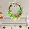 Easter Wreath Artificial Colorful Spring Decor Outdoor Easter Wreath Spring Decor For Indoor Outdoor Living Room Bedroom Window