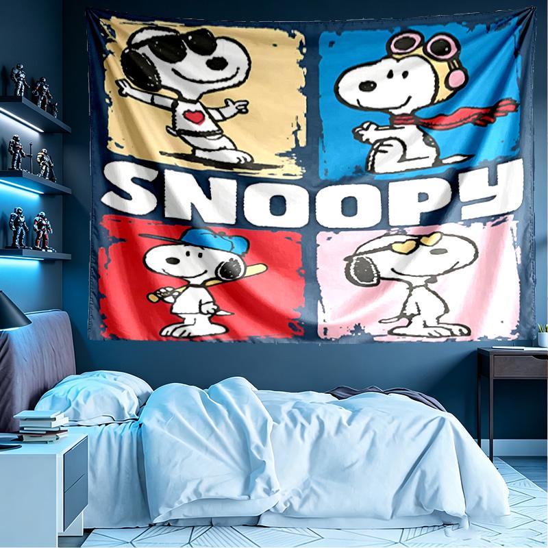 Snoopy Print Tapestry, Lightweight Wall Hanging, for Bedroom, Dorm, Living Room, Home Art Decor, Birthday Christmas Gift for Friends