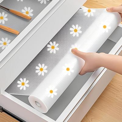 Plastic Bloemenrek Mat Rol Waterdicht Stofdicht Antislip Keukenkast Mat Vochtbestendig Koelkast Tafelmat