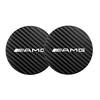 2Pcs Leather Car Water Cup Mats Water Slot Non-Slip Pads For Mercedes Benz AMG Smart W205 C300 W203 W206 W108 W124 W126 W140P10
