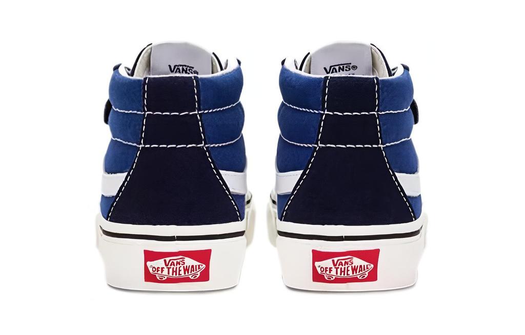 Vans SK8 Comfortable Mid Top Kids' Skateboarding Shoes Black Blue Children Aged 3 7 Years Old VN0A38HHQXI