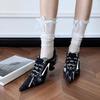 Sportlich lässige Schnürschuhe für Damen, Nische Spitzschuhe High Heels