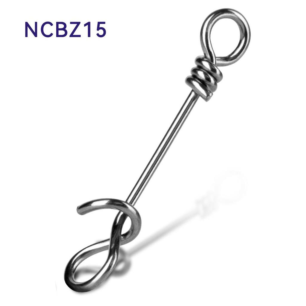 Stainless Steel Fish Clip: Strong Lure Connector with Quick Pin and Enhanced Strength for Sea Fishing.