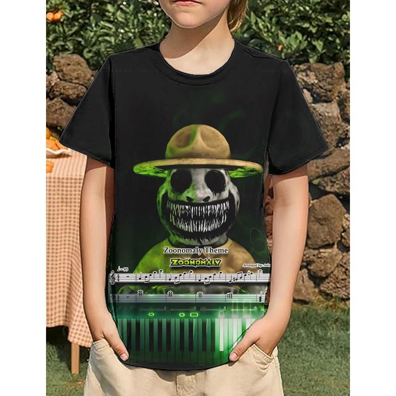 3D Printed Clothes Zoonomaly Kids T-shirts Game Cartoon Anime Figure Harajuku Tees Summer Casual Shirts Streetwear Tops Clothing 3D Printed Anime TEES 110