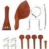 4/4 Violin Parts Kit Convenient Jujube Wood Accessory Complete