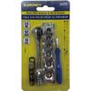 SIGNET 13-Piece 1/4" Drive, 52-Gear Mini Ratchet Handle, Short Bit Socket Set (28274)