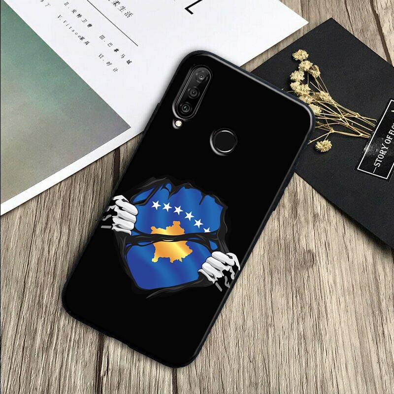 Kosovo National Flag For Huawei Nova 11 12i 8i 7i 3i 9 10 SE Y60 Y61 Y70 Y72 Y73 Y90 Y91 P20 P30 Pro P40 Lite Case