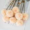 New Silk Cloth Fake Flower Ball DIY Floral Materials Dyed Edged Chrysanthemum Soft Realistic Hydrangea Valentine's Day Gift