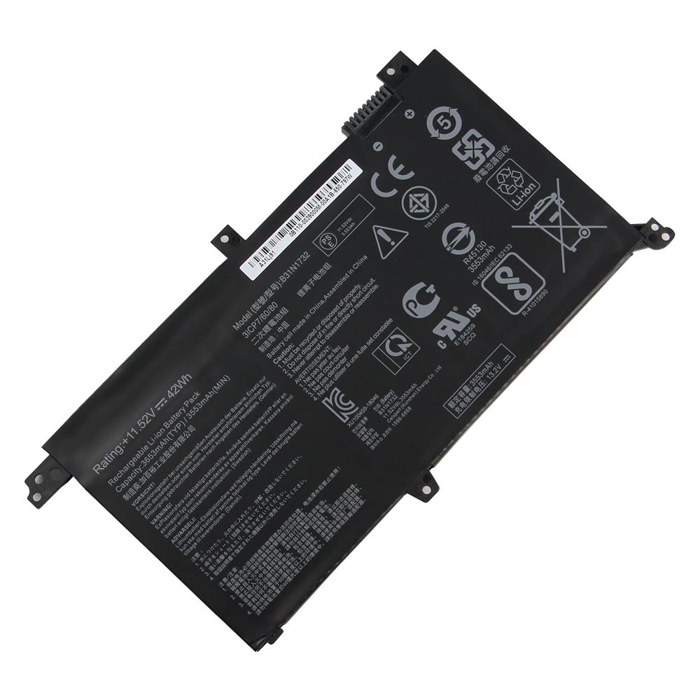 New Replacement Battery B31N1732 For ASUS VivoBook S14 S430FA S430FN S430UA X430UN V430UF V430 X571 F571 K571 3653mAh with Tools