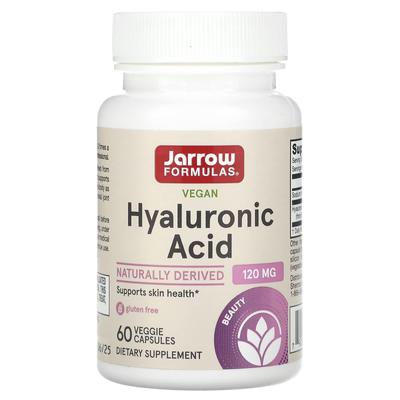 Vegan Hyaluronic Acid, 120 Mg, 60 Veggie Capsules (60 Mg Per Capsule)
