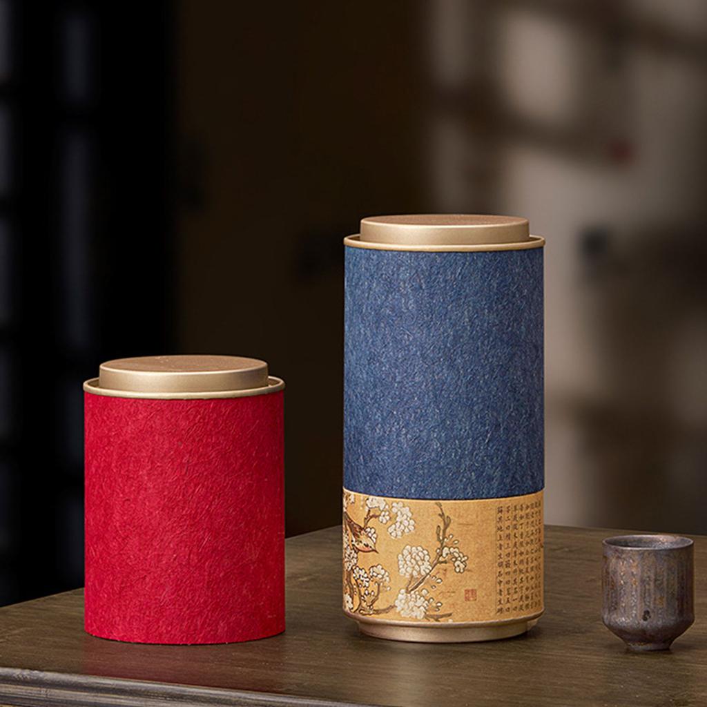 Exquisite Tea Container Chinese Culture Tea Storage Box Tea Canister Tea Storage Jar Perfect Gift for Tea Enthusiasts