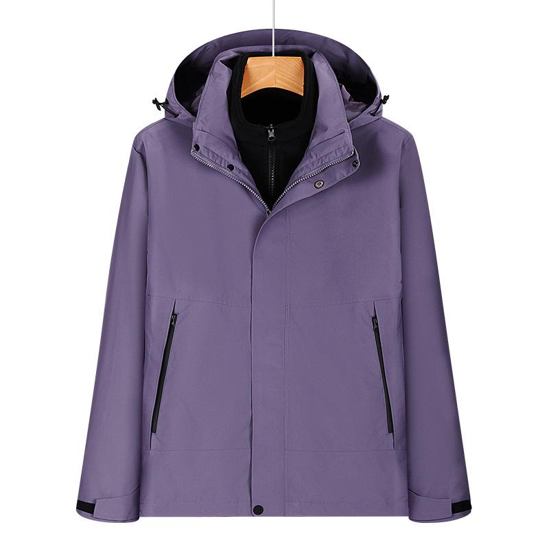 Luotuo Men s Windproof Waterproof Softshell Fleece-Lined Winter Jacket for Outdoor Hiking and Work M