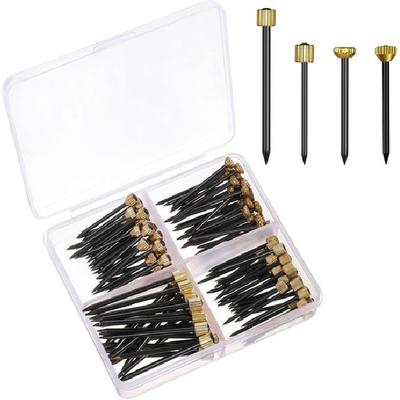 120 Pcs Picture Hanging Nails, 4 Styles Wall Decorative Nails for Hanging Pic