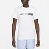 Nike Alphabet Print Fitness Training Round Neck Short Sleeve T-Shirt Men Tops White FB9775-100
