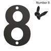 4inch/10cm Fashion Steel with Screw Door Label Numeral Tag 0 To 9 Number Plate Sign