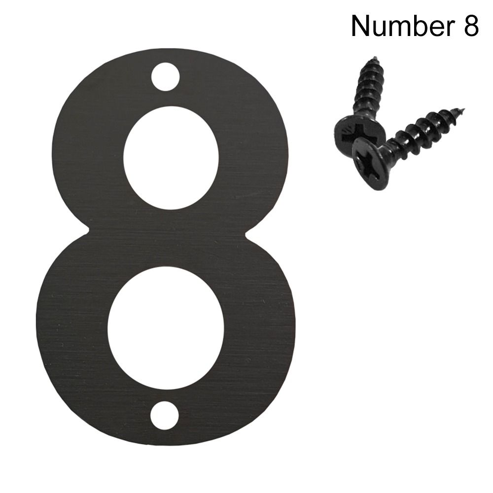 4inch/10cm Fashion Steel with Screw Door Label Numeral Tag 0 To 9 Number Plate Sign