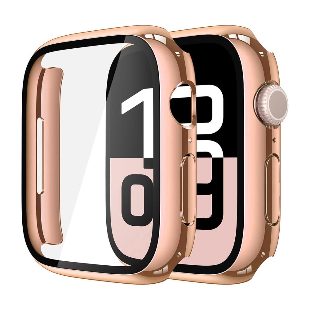 Ochrona ekranu do etui Apple Watch 11 10 42mm 46mm Akcesoria Poszycie Twardy zderzak z PC + Szkło hartowane Pokrowiec iWatch Seria 11