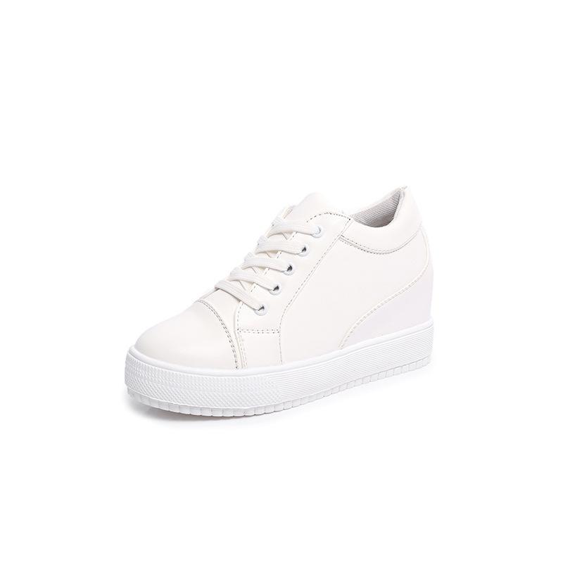 Black and White Hidden Wedge Heel Slippers Casual Shoes Wedge High Platform Shoes Woman Women's High Heel Shoes Sneakers