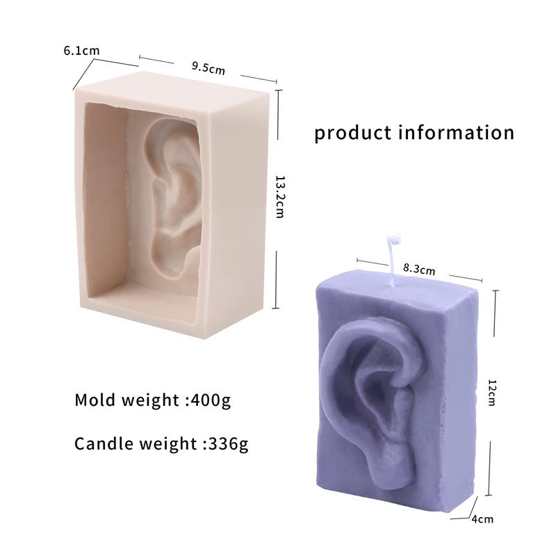 

Western Art Statue Candle Mold Ornaments Handmade Wax Plaster Soap Handicraft Tools DIY Silicone Soap Mould David Half Face