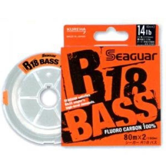 

KUREHA Seaguar R18 BASS 80м x 2 7lb Леска, (160 м),