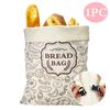Reusable Beeswax Bread Bag Washable Antibacterial Bread Storage Bag Sourdough Freezer Safe Bread Keeper Container Artisan Bread