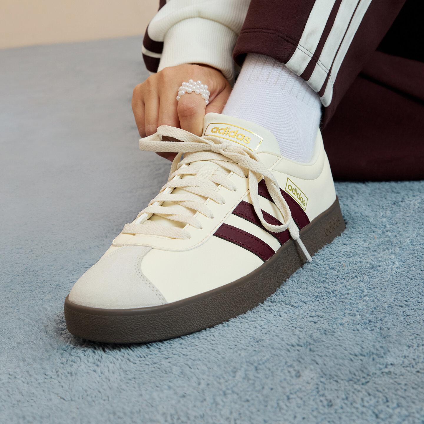 adidas VL Court Classic Shadow Red Gold Metallic 35.5