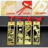Metal Bookmarks for Books, Stainless Steel Book Markers, Elegant Traditional Chinese Four Gentlemen (Plum, Orchid, Bamboo, Chrysanthemum) Design,