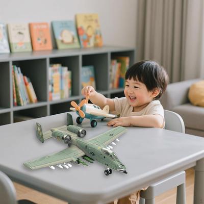 1/72 Airplane Model Kit Attacker Kids Toy Decoration Building Souvenir Assembly Collection