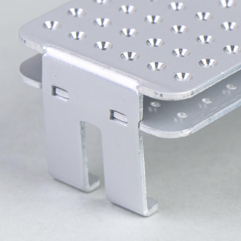 Sterilizzatore Autoclave in Alluminio a 72 Fori Porta-Fresa Dentale Scatola Organizer di Grande Capacità per Studio Odontoiatrico