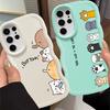 Soft Phone Cover Case for Samsung Galaxy S22 Ultra S24 S20 FE A25 S25 S21 A26 S23 Plus A55 A54 A34 A35 A24 A36 Cute Cartoon Cat