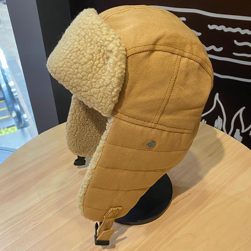 Winter Cycling Pilot Hat with Ear Protection and Windproof Glasses for Men and Women