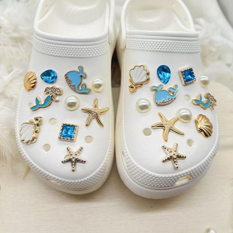 Ocean Wind Tunnel Starfish & Shell Shoe Buckle Decorations