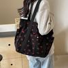 Forest Fresh Corduroy Handbag Sweet and Fashionable Versatile Shoulder Bag Beautiful and Simple Commuter Women's Tote Bag